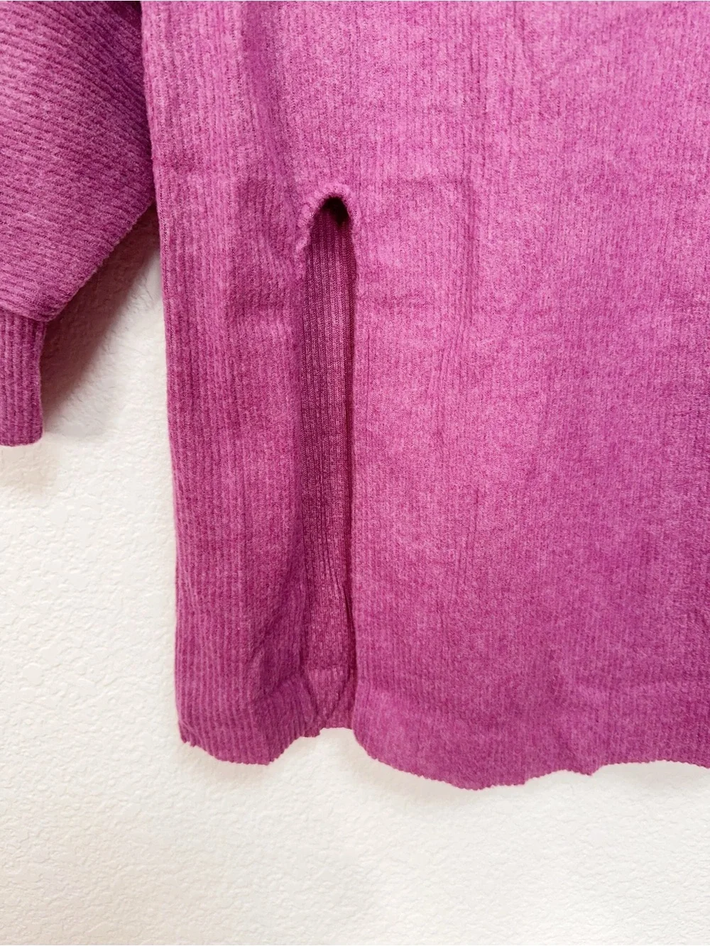 Zenana Light Plum Cozy Knit Sweater Midi Skirt 2 Piece Matching Set NWOT